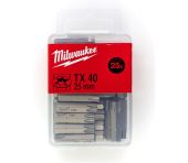 Milwaukee Bits TX40 x 25mm 25P 4932399600