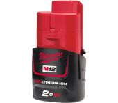 Milwaukee Batteri M12 B2 12 V. 2,0 Ah Red Lithium Ion 4932430064