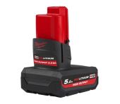 Milwaukee M12 5,0 AH HIGH OUTPUT™ Batteri 4932480165