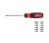 Milwaukee Bits-skruetrækker med skraldefunktion og 14 bits