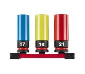Milwaukee Slagtoppesæt 1/2" 17,19 og 21 mm 4932493370