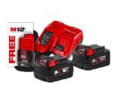 Milwaukee batterier & lader M18 NRG-502 18V 5,0Ah 4933459217