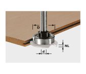 Festool Fræserskaft S8 1,5-5 KL28 499804