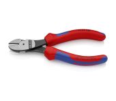 Knipex Kraft-skævbider sort atramenteret, med flerkomponent-håndtag 160 mm KN-7402160SB