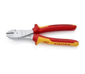 Knipex Kraft-skævbider forkromet,VDE-godkendt 200 mm KN-7406200SB