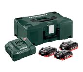 Metabo Batteri Basissæt 3 x LiHD 4,0 Ah + Metaloc