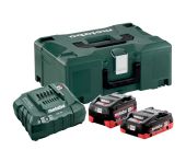 Metabo Basic-Set LiHD batterier og oplader i MetaLoc 685136000