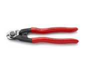 Knipex Stålwiresaks smedet betrukket med kunststof 190 mm KN-9561190SB