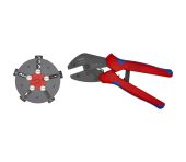 Knipex KNIPEX MultiCrimp® Crimptang med skiftemagasin bruneret, med flerkomponent-håndtag 250 mm