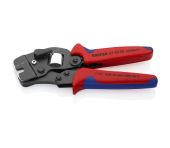 Knipex Selvindstillelig crimptang til kabeltyller med indføring forfra bruneret, med flerkomponent-håndtag 190 mm KN-975309SB
