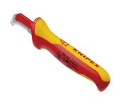 Knipex Afisoleringskniv med glidesko isolerende flerkomponent-greb, VDE-godkendt 180 mm KN-9855SB