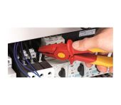 Knipex Gribetang af kunststof isolerende Kunststof, med zone af blødt plast for sikkert hold 180 mm KN-986201