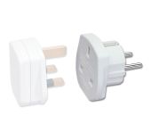 Stik adapter UK jord til standard Schuko (EU stik) 73099