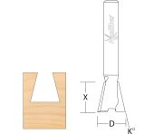 Axcaliber Svalehalefræser - 12,7 x 12,7 mm - K6,35 AX666015