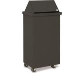 Blika affaldsbeholder AB-93 med vippelåg og hjul BL-132A0004-7016-7016