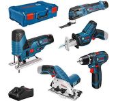 Bosch Toolkit 12V 5 PAK GSR 12V-15/GST 12V-70/GOP 12V-28/GKS 12V-26/GSA 12V-14 3X3,0AH GAL 12V-40 XL-B 0615A0017C