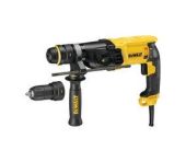 DeWalt 26mm SDS-PLUS borehammer med 3 funktioner og QC-borepatron DW-D25134K-QS