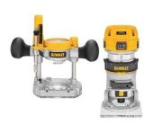 DeWalt 900 Watt 8mm kompakt håndoverfræser med forsats og base DW-D26204K-QS