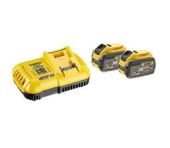 DeWalt 54V XR FLEXVOLT sæt med 2 x 9Ah-batterier og lader DW-DCB118X2-QW