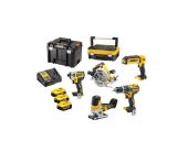 DEWALT 18V 5 sæt DCD796DCF887DCL050DCS570DCS335 DW-DCK500P3T-QW