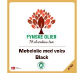 Fynske olier Møbelolie med voks - Black 5 Liter 6752 6752005