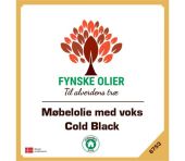 Fynske olier Møbelolie med voks - Cold Black 1 Liter 6753 6753001