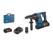 Bosch Akku-Borehammer GBH36V-LI Plus 2x6AH Case & SDS plus-vekselpatron 061190700A