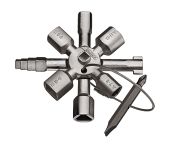 Knipex TwinKey® Styreskabsnøgle til almindelige skabe og spærresystemer 92 mm KN-001101