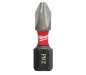 Milwaukee Bits Shockwave PH2x25mm 2P 4932430852