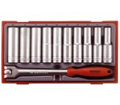 Teng Tools Topnøglesæt med ½" fatning 122090103