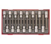 Teng Tools Bits-topnøglesæt torx & unbraco 1/2" TTTXH15 med 15 dele 118890102