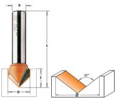 CMT V-Notfræser 12,7x12,7 K8 915.127.11