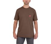 Milwaukee Kortærmet arbejds t-shirt – Brun - S 4932493028