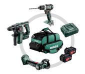 Metabo Combo SET 3.1.1 18V bore-/skruemaskine, borehammer og vinkelsliber 