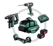 Metabo Combo SET 3.1.1 18V bore-/skruemaskine, borehammer og vinkelsliber 691174000