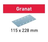Festool slibeark velcro 115x228mm 10 hul P150 - 100 stk. - Granat 498948