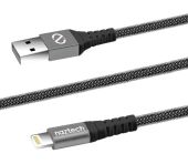 Naztech MFI Lightning USB ladekabel Ekstra stærk 120cm Black