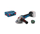 Bosch Akku Vinkelsliber GWS 18V-10 SC Professional (solo) + L-BOXX, tilbehør 06019G340B