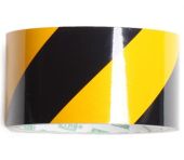 Reflekstape Sort/Gul 50mm x 46m