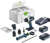 Festool Akku slagbore-/skruemaskine TPC 18/4 5,0/4,0 I-Set/XL QUADRIVE 577622