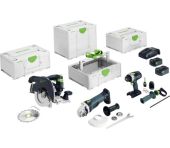 Festool Akku-Combo-Set træbyggeri HKC 55/TPC 18/AGC 18/TB 137 578025