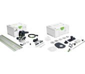 Festool Overfræser OF 1010 REBQ-FS-Set med LED lys inkl. tilbehørssæt og skinne 578051