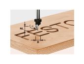 Festool Skriftfræser HW, skaft 8 mm HW S8 D11/60° 491003