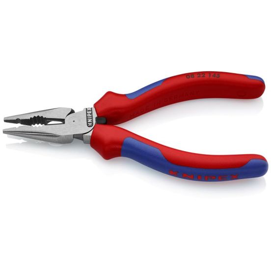 Knipex Spids kombitang sort atramenteret, med flerkomponent-håndtag 145 mm - KN-0822145SB