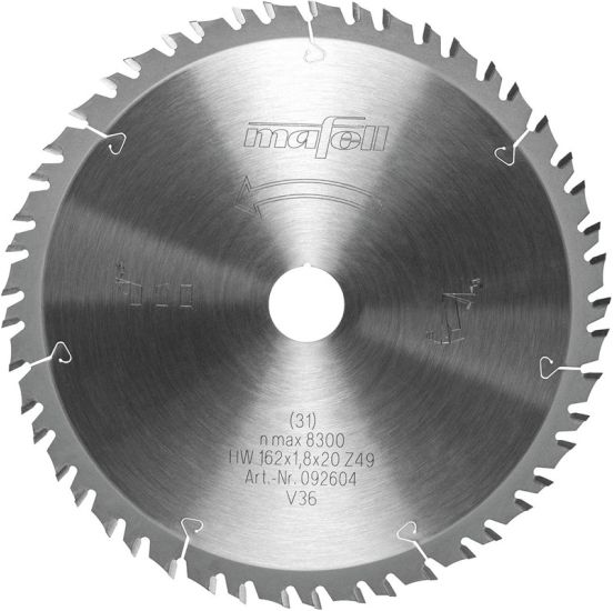 Mafell Savblad KSB-WF – Wood Fine-Cut 162 x 1,8 x 20 mm - MA-092604