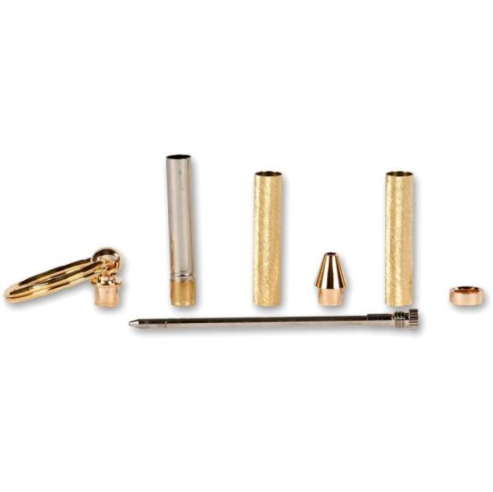 CraftProKits Mini 24kt Guld Nøglering og Kuglepen - AX101645