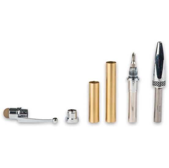 CraftProKits Værktøjs Stylus Ball Pen Sæt - Krom - AX104356