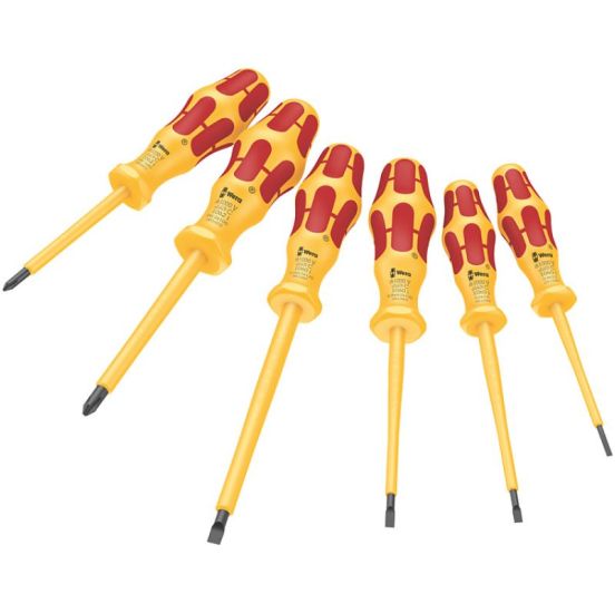 Wera 1060 i/1065 i/6 Skruetrækkersæt Kraftform VDE, 6 dele - 05051576001