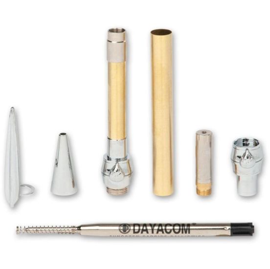 CraftProKits Bambus Kuglepen Sæt - Krom - AX106101