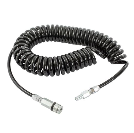 TJEP PUR Spiralslange, 6,5/10mm. x 7,5/ 6 m. - TJ106285